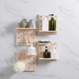 4PCS Pegboard Storage Rack Hanging Shelf Durable Space Saving - Extra Image