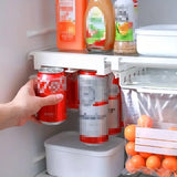 Refrigerator Hanging Drink Organizer Can Holder for Space Saving Kitchen Storage - Extra Image