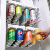 Refrigerator Hanging Drink Organizer Can Holder for Space Saving Kitchen Storage - Extra Image