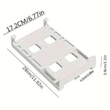 Refrigerator Hanging Drink Organizer Can Holder for Space Saving Kitchen Storage - Side View