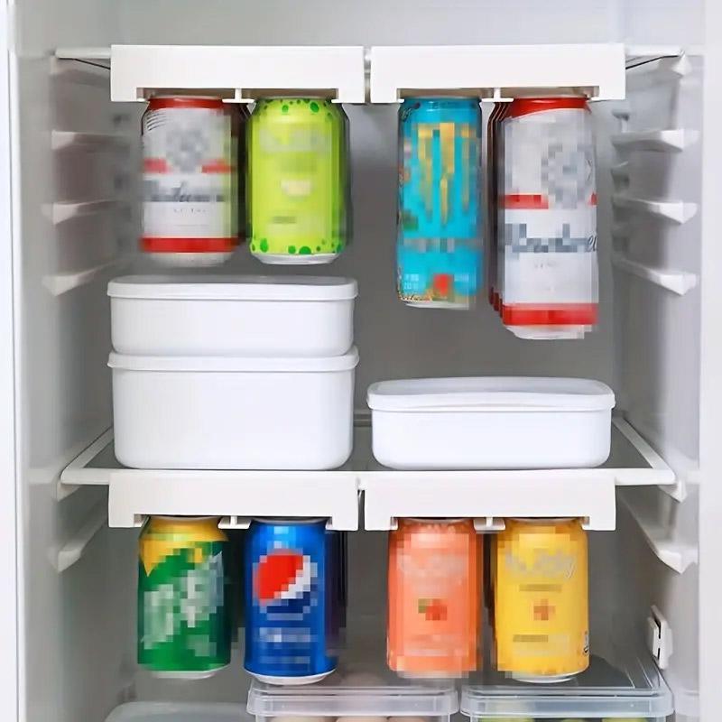 Refrigerator Hanging Drink Organizer Can Holder for Space Saving Kitchen Storage
