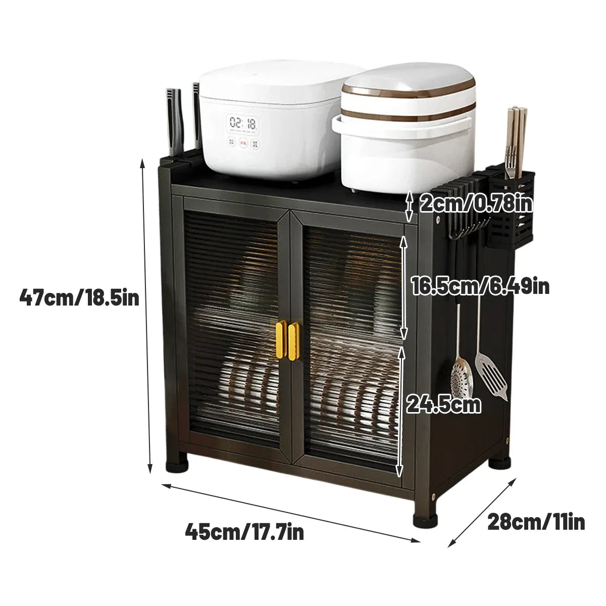 Multifunctional Kitchen Dish Storage Rack Large Capacity for Cutlery Holder