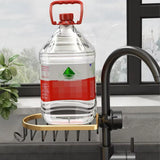 Adjustable Faucet Sink Shelf Drainage Rack Kitchen Storage Organizer for Home - Close-Up Angle