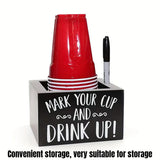 Disposable Paper Cup Storage Box Organizer Rack for Kitchen Cup Holder Storage - Square - Extra Image