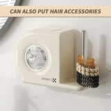 Wall Mounted Kitchen Storage Rack for Plastic Bags Rags Film Organizer Box Use - White - Extra Image