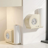 Wall Mounted Kitchen Storage Rack for Plastic Bags Rags Film Organizer Box Use - White - Extra Image