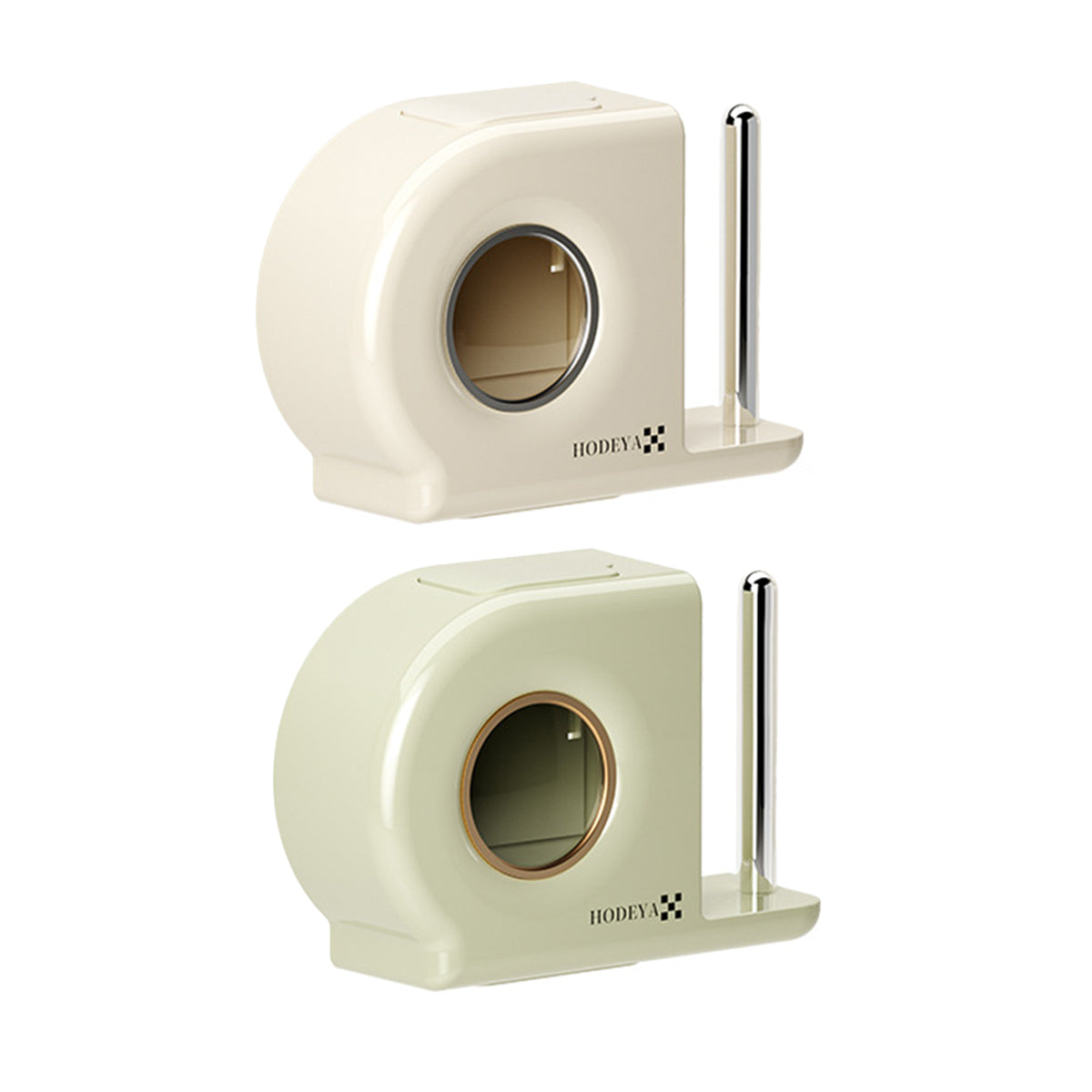 Wall Mounted Kitchen Storage Rack for Plastic Bags Rags Film Organizer Box Use - White