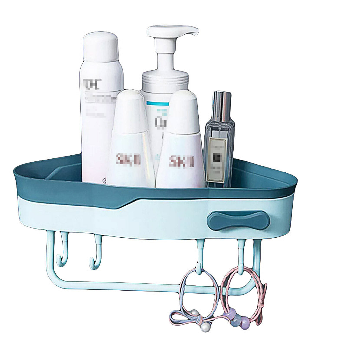 Bathroom Corner Shower Shelf Shampoo Soap Caddy Holder Rack Storage Organiser - White