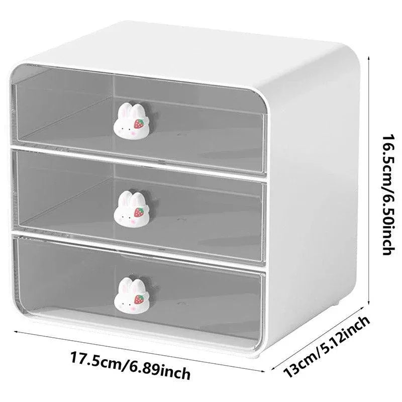 3 Tier Desktop Organizer Drawer Shelf for Office and Home Storage Supplies