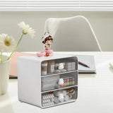 3 Tier Desktop Organizer Drawer Shelf for Office and Home Storage Supplies - Top-Down View