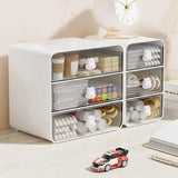 3 Tier Desktop Organizer Drawer Shelf for Office and Home Storage Supplies - Close-Up Angle