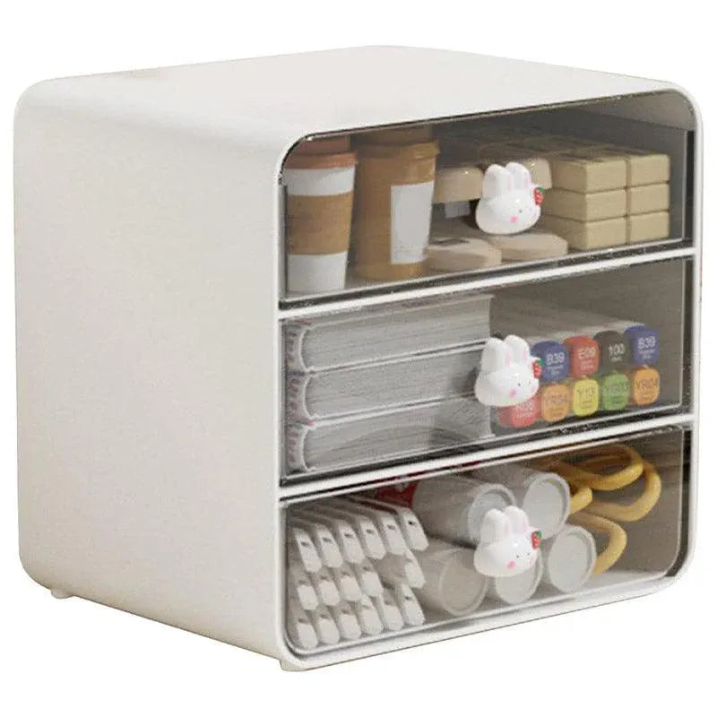 3 Tier Desktop Organizer Drawer Shelf for Office and Home Storage Supplies