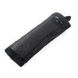 Hanging Mesh Bag Organizer Dispenser for Plastic or Trash Bags Storage Holder - Black