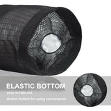 Hanging Mesh Bag Organizer Dispenser for Plastic or Trash Bags Storage Holder - Grey