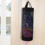 Hanging Mesh Bag Organizer Dispenser for Plastic or Trash Bags Storage Holder - Grey