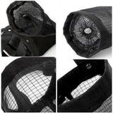 Hanging Mesh Bag Organizer Dispenser for Plastic or Trash Bags Storage Holder - Grey - Extra Image