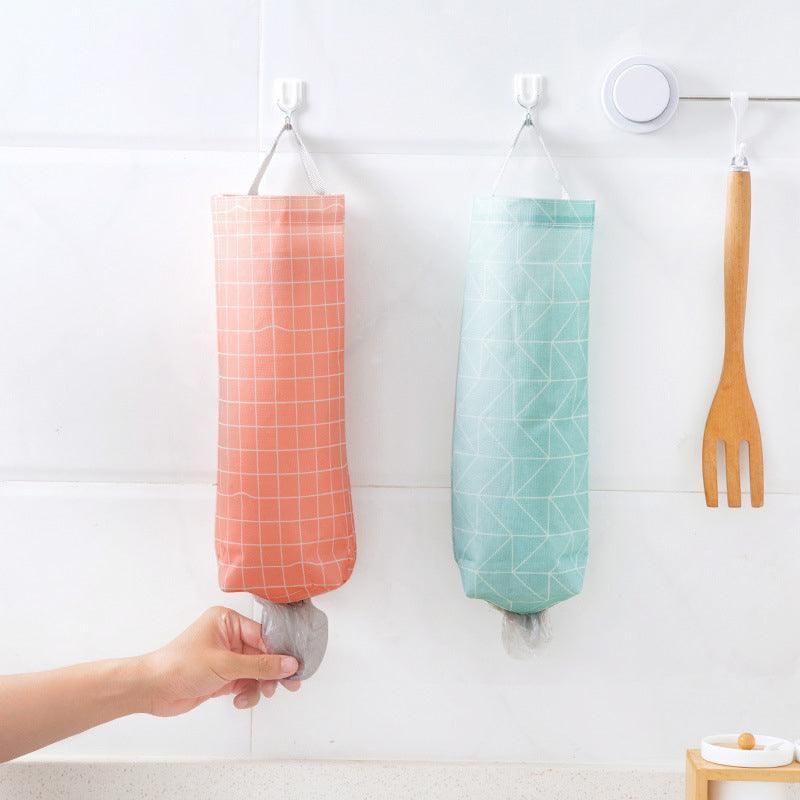 Plastic Bag Bags Hanger Organizer Storage Kitchen Trash Garbage Dispenser Holder - Triangle