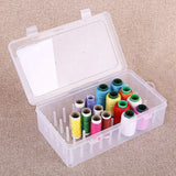 42 Spool Sewing Thread Storage Box Embroidery Bobbin Case Holder Organizer - Close-Up Angle