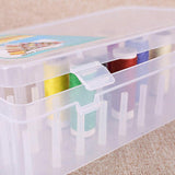 42 Spool Sewing Thread Storage Box Embroidery Bobbin Case Holder Organizer - Side View