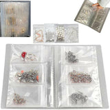30X Transparent Jewelry Storage Book Small Plastic Gifts Reclosable Jewelry Bags - Side View