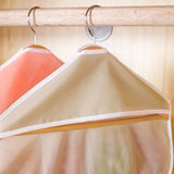 16 Pockets Hanging Wardrobe Storage Organizer Bag for Socks and Underwear - Pink - Top-Down View