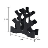 Dumbbell Storage Holder Gym Hand Weight Stand 3-Tier Tree Rack Weights Organizer - Side View