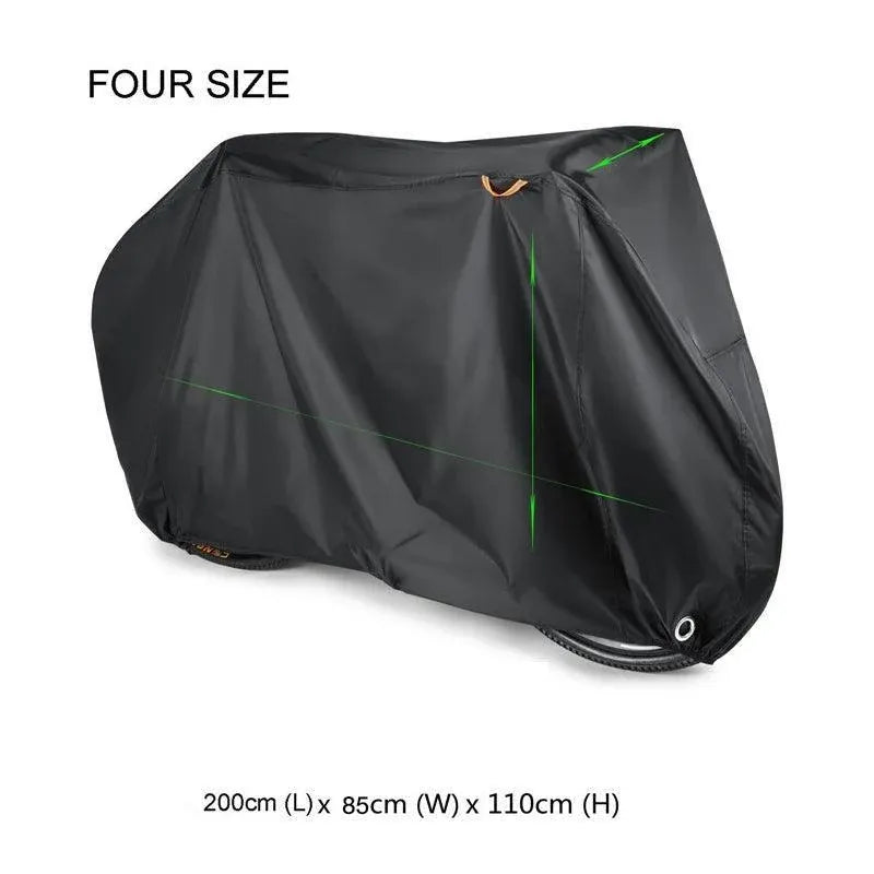 Waterproof 210D Bicycle Cover with Lock Holes and UV Protection for Outdoor Storage