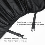 Waterproof 210D Bicycle Cover with Lock Holes and UV Protection for Outdoor Storage