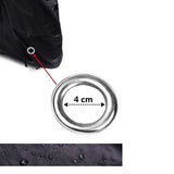 Waterproof 210D Bicycle Cover with Lock Holes and UV Protection for Outdoor Storage - Rear View