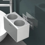 Hair Dryer Holder Storage Rack Curling Shelf Cup Bathroom Organizer Adhesive Au - 45-Degree Angle
