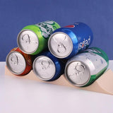 Fridge Organiser Wine Beer Stacking Bottle Rack Kitchen Space Saving Can Holder - Grey