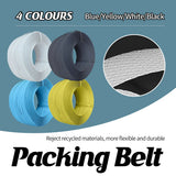 Packing Strap Roll 15MM Heavy Duty Binding Band Plastic Strapping for Packaging - Blue - Front View