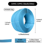 Packing Strap Roll 15MM Heavy Duty Binding Band Plastic Strapping for Packaging - Blue - Top-Down View