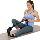 Adjustable Yoga Stretching Strap Foot Leg Trainer for Flexibility and Balance - 45-Degree Angle