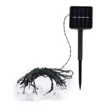 100/200Led Solar Globe String Lights Fairy Festoon Outdoor Party Decor - 12M 100LED - Rear View