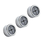 3pcs Tea Towel Holder Grip Hook Cloth Kitchen Chrome Push In Clip Self Adhesive