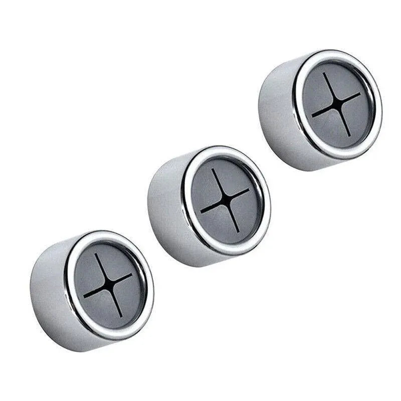 3pcs Tea Towel Holder Grip Hook Cloth Kitchen Chrome Push In Clip Self Adhesive