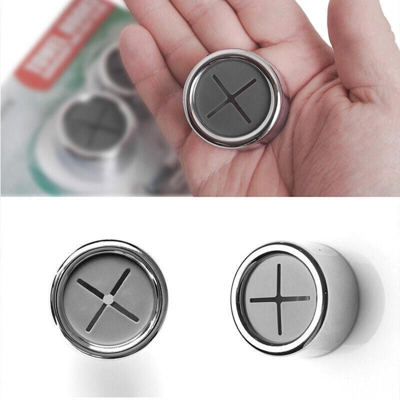 3pcs Tea Towel Holder Grip Hook Cloth Kitchen Chrome Push In Clip Self Adhesive