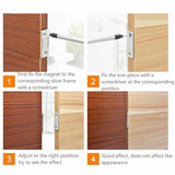 8Pcs Strong Magnetic Door Catch Ultra Thin For Door Cabinet Cupboard Glass Latch - Rear View