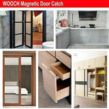 8Pcs Strong Magnetic Door Catch Ultra Thin For Door Cabinet Cupboard Glass Latch - Low Angle