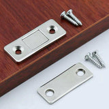 8Pcs Strong Magnetic Door Catch Ultra Thin For Door Cabinet Cupboard Glass Latch - 45-Degree Angle