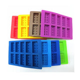 Brick Figure Man Silicone Mold Chocolate Block Cake Mould Ice Cube Tray - Large Rectangular(Random colour) - Close-Up Angle