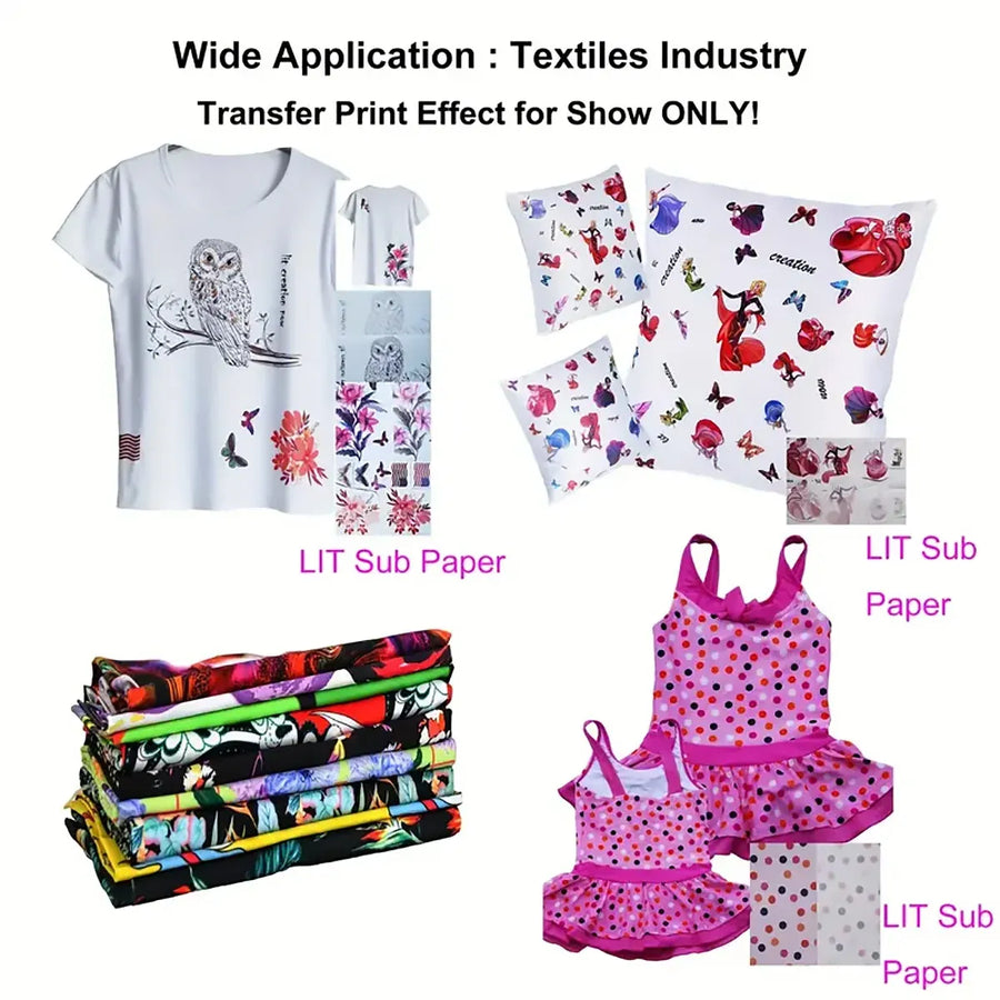 100 Sheets A4 Sublimation Heat Transfer Paper Quick Dry