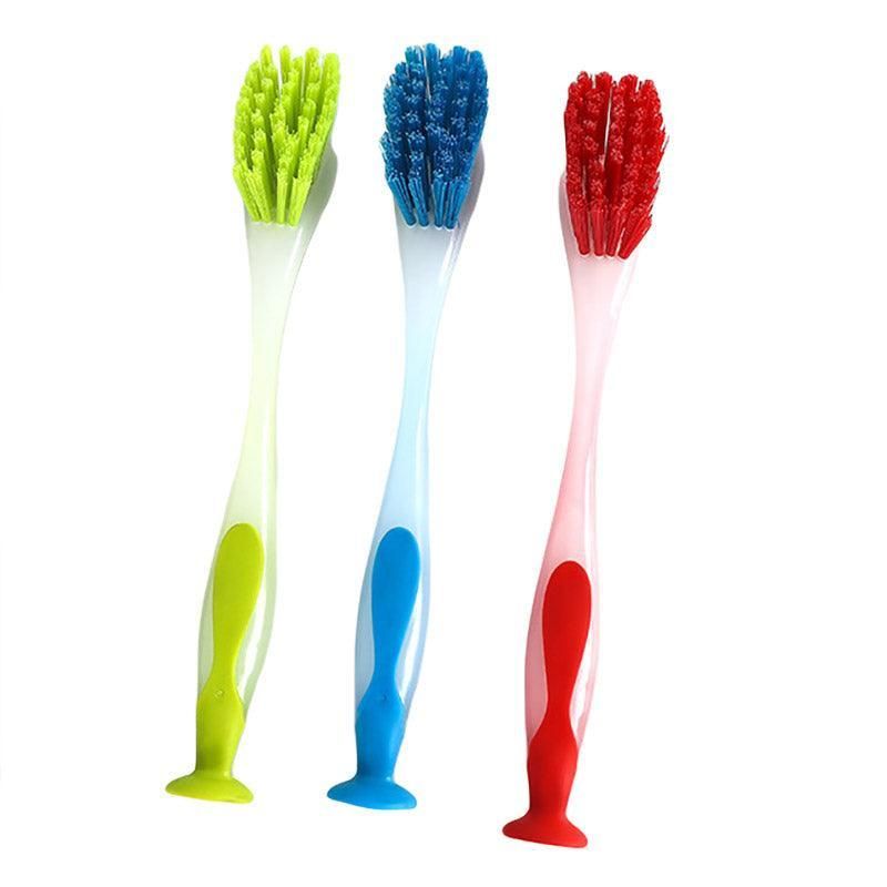 Multi Functional Long Handle Cleaning Brush Vertical Suction Kitchen Brush - Blue
