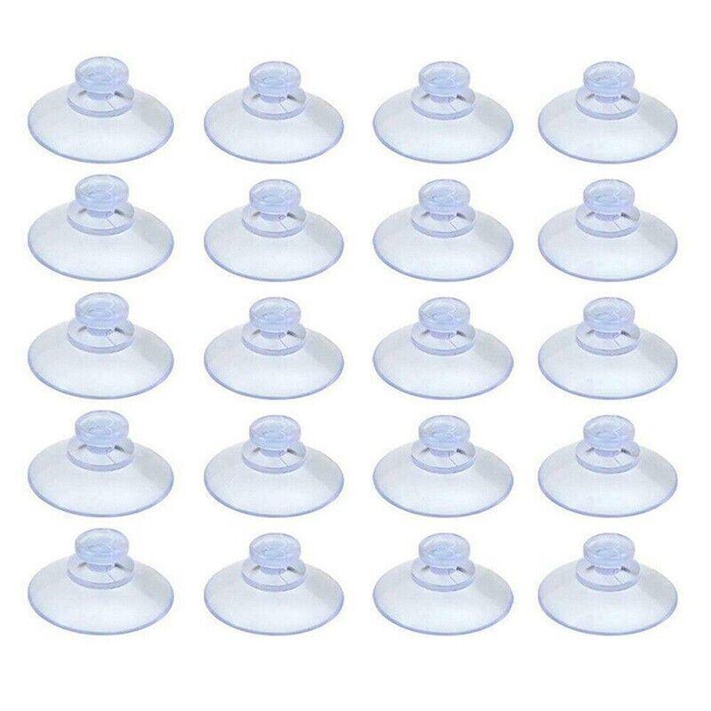 20Pcs 20/40Mm Suction Cups Caps Suckers Aquarium Fish Tank Glass Hanger Pads - 20MM