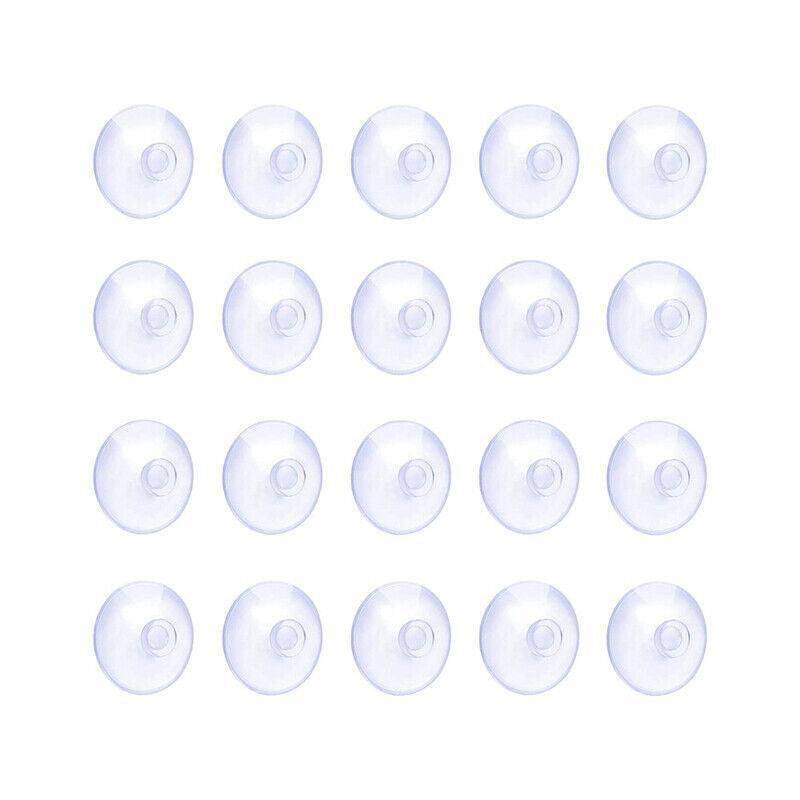 20Pcs 20/40Mm Suction Cups Caps Suckers Aquarium Fish Tank Glass Hanger Pads - 40MM