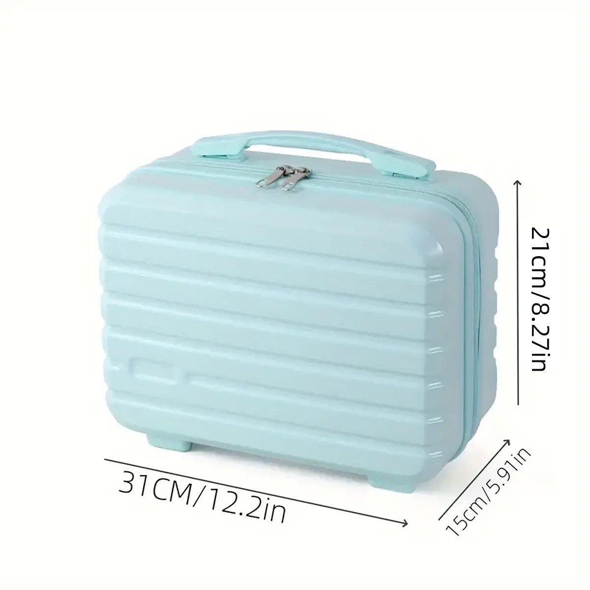 Portable 14 Inch Suitcase Mini Small Travel Storage Hand Gift Box - Black