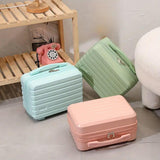 Portable 14 Inch Suitcase Mini Small Travel Storage Hand Gift Box - Blue