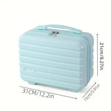 Portable 14 Inch Suitcase Mini Small Travel Storage Hand Gift Box - Green - Side View
