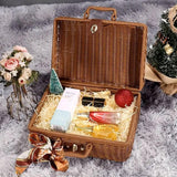 Rattan Organizer Woven Suitcase Storage Boxes for Home Office Organization - Extra Image